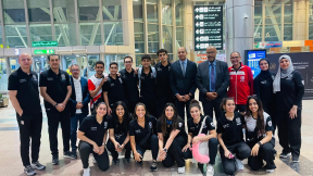 وفد رسمي من وزارة الشباب والرياضة يستقبل أبطال منتخب السلاح