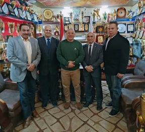 رئيس إتحاد الأثقال فى ضيافة بيت  الأبطال نادى 23 يوليو