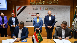 وزير الشباب والرياضة ومحافظ القليوبية يشهدان توقيع بروتوكول تعاون لتنظيم الإعلانات داخل الهيئات الشبابية