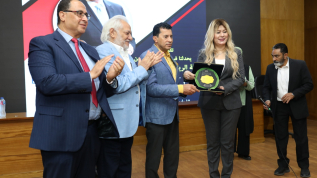 صبحى فى ندوة  بالجامعه العربية المفتوحه  : الرياضه والثقافة والفن عناصر بناء الإنسان