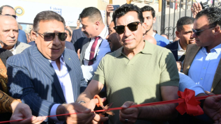 وزير الشباب والرياضة ومحافظ الدقهلية يفتتحان المرحلة الأولى من أعمال تطوير الملعب الرئيسي لكرة القدم باستاد المنصورة ويتفقدان مبنى نُزل الشباب