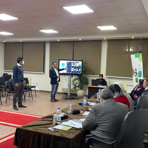 وزير الشباب والرياضة يتفقد لجنة تحكيم حاضنة أعمال التكنولوجيا الرياضية  MOYS
