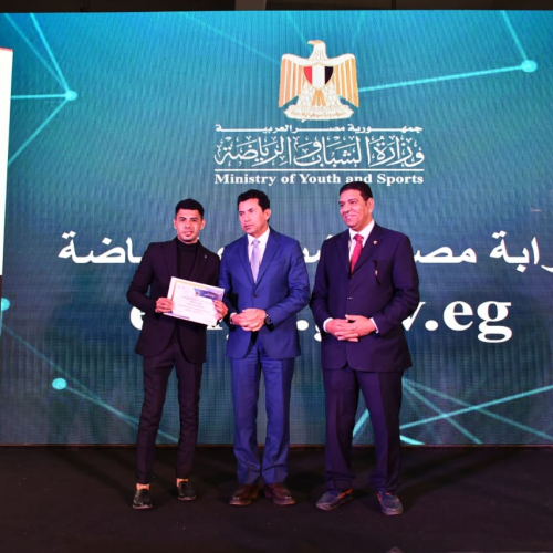 صبحى يطلق النسخة الجديدة من بوابة مصر للشباب والرياضة بـ 5 لغات ‏واستخدام الذكاء الاصطناعي.