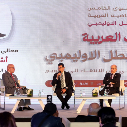 بالصور.. وزير الشباب والرياضة يشهد فعاليات المؤتمر السنوي الخامس للثقافة الرياضية العربية بالدوحة