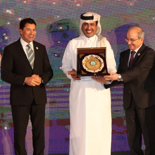 بالصور.. وزير الشباب والرياضة يشهد فعاليات المؤتمر السنوي الخامس للثقافة الرياضية العربية بالدوحة