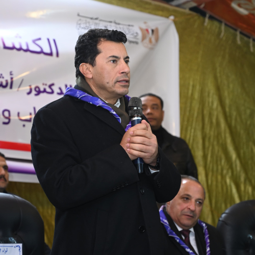 وزير الشباب والرياضة ومحافظ بورسعيد يشهدان ختام المخيم الكشفي الوطني بالمعسكر الدولي للكشافة والمرشدات ببورسعيد