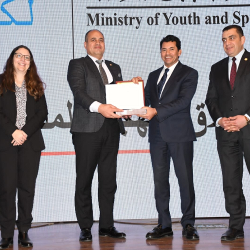 وزير الشباب والرياضة يشهد المؤتمر الصحفي للإعلان عن إطلاق برنامج المدرب المجتمعي