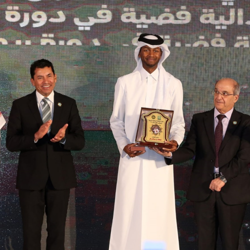 بالصور.. وزير الشباب والرياضة يشهد فعاليات المؤتمر السنوي الخامس للثقافة الرياضية العربية بالدوحة