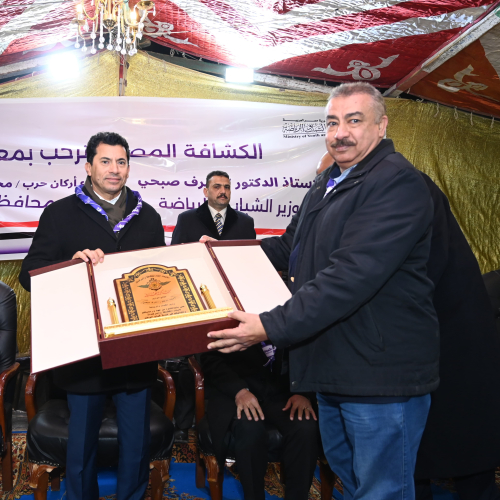*وزير الشباب والرياضة ومحافظ بورسعيد يشهدان ختام المخيم الكشفي الوطني بالمعسكر الدولي للكشافة والمرشدات ببورسعيد