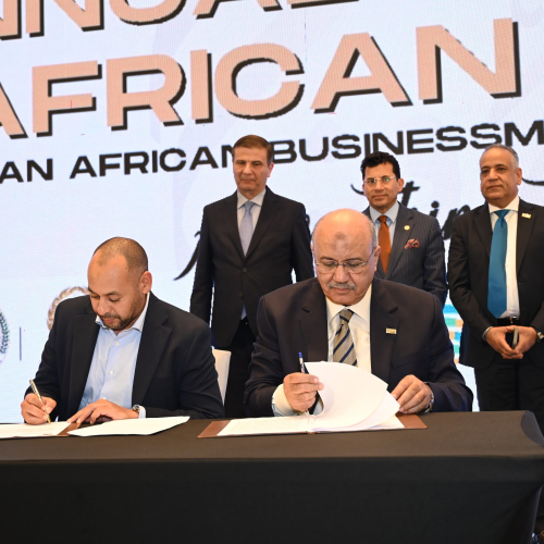 El Ministro de Juventud y Deportes asiste a la conferencia anual de la Asociación de Empresarios Egipcios-Africanos y a la Noche de Ramadán Africana