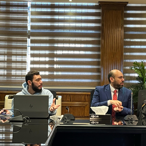 بالصور .. بحث سُبل تعزيز التصويت الالكترونى  لبرلمان الطلائع بالتعاون مع النيابة الإدارية ووزارة التخطيط*