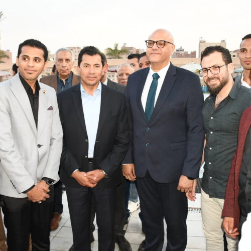 وزير الرياضة ومحافظ القليوبية يفتتحان عدداً من المشروعات الجديدة بمركز التنمية الشبابية والرياضية بشبرا الخيمة