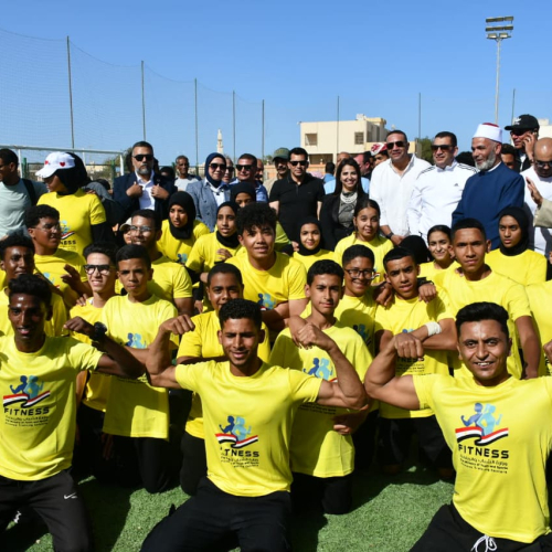 وزير الشباب والرياضة يفتتح أعمال تطوير الملعب الخماسي بمركز شباب شلاتين ويتفقد الأنشطة والفعاليات داخل المركز