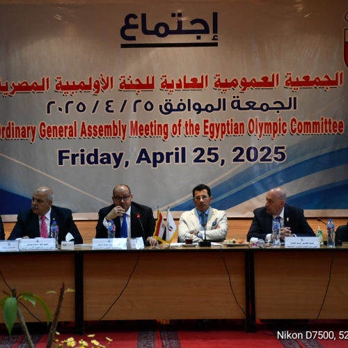 وزير الرياضة ورئيس اللجنة الأولمبية يلتقون رؤساء الاتحادات الرياضية لمتابعة خطط العمل المستقبلية