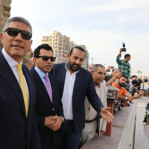 وزير الرياضة ومحافظ الجيزة يفتتحان ملاعب نادي الصحفيين النهري