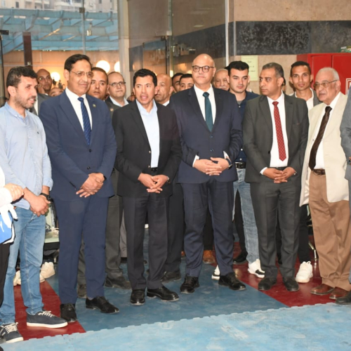 وزير الرياضة ومحافظ القليوبية يفتتحان عدداً من المشروعات الجديدة بمركز التنمية الشبابية والرياضية بشبرا الخيمة