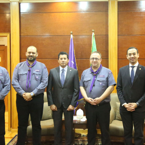 وزير الشباب والرياضة يلتقي الأمين العام للمنظمة العالمية للحركة الكشفية بالإنابة