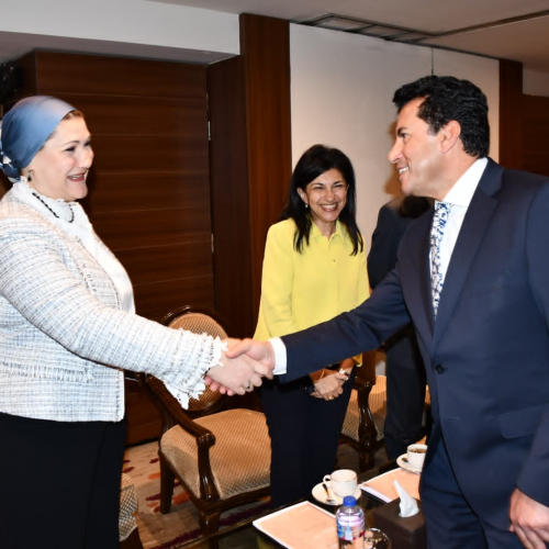 وزير الشباب والرياضة يشارك في الإطلاق الرسمي رفيع المستوى لمشروع "تعزيز الحوكمة المرتكزة على المواطن