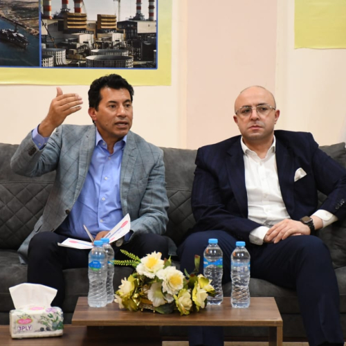 وزير الشباب ومحافظ بني سويف يتفقدون الأنشطة والمشروعات داخل مركز التنمية الشبابية