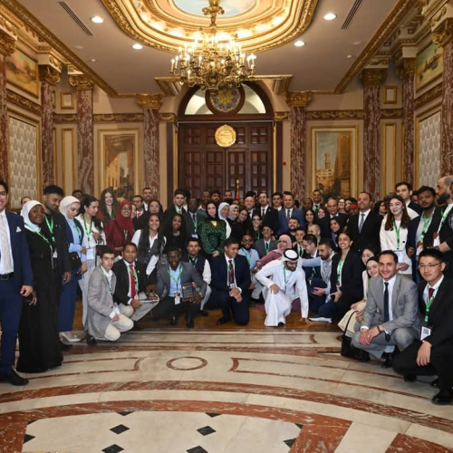 وزير الشباب يشهد الجلسة الحوارية بمجلس الشيوخ للمشاركين بمنحة ناصر للقيادة الدولية في نسختها الخامسة