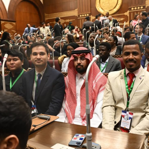 وزير الشباب يشهد الجلسة الحوارية بمجلس الشيوخ للمشاركين بمنحة ناصر للقيادة الدولية في نسختها الخامسة