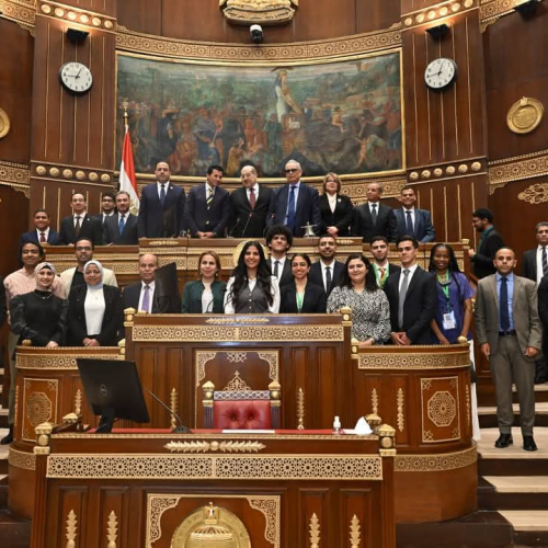 وزير الشباب يشهد الجلسة الحوارية بمجلس الشيوخ للمشاركين بمنحة ناصر للقيادة الدولية في نسختها الخامسة