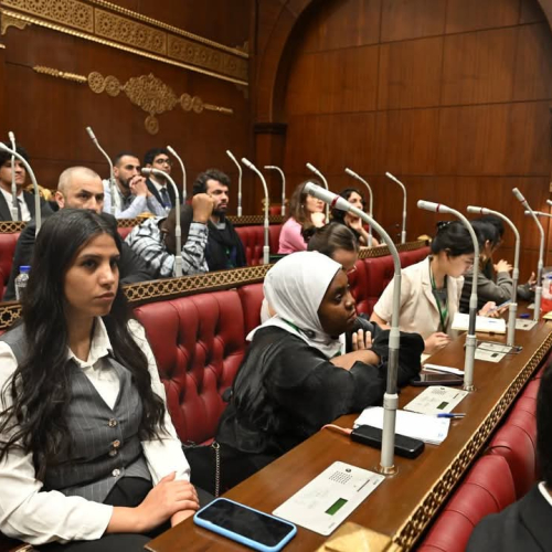 وزير الشباب يشهد الجلسة الحوارية بمجلس الشيوخ للمشاركين بمنحة ناصر للقيادة الدولية في نسختها الخامسة