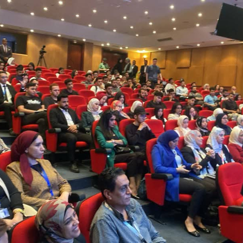 صبحى فى ندوة  بالجامعه العربية المفتوحه  : الرياضه والثقافة والفن عناصر بناء الإنسان