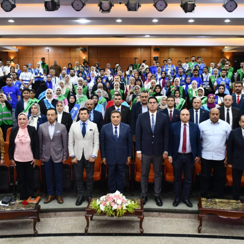 وزير الشباب والرياضة ومحافظ الدقهلية في لقاء حواري مفتوح مع شباب القوي الشبابية بالمحافظة