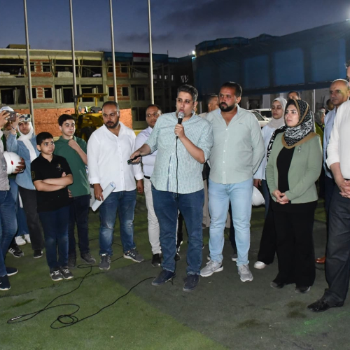 وزير الشباب والرياضة ومحافظ دمياط يتفقدان أعمال تطوير المدينة الشبابية برأس البر