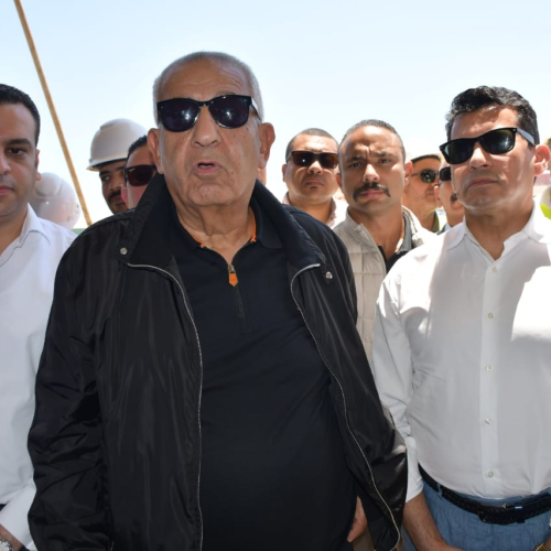 وزير الشباب ومحافظ بورسعيد يتفقدا مشروع استاد بورسعيد الرياضي الجديد