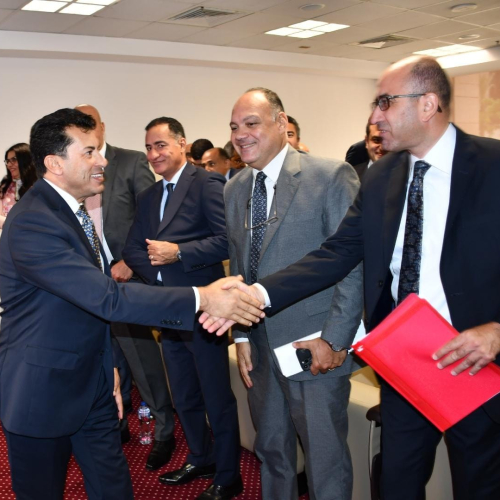وزير الشباب  يلتقى بالسفراء المنتقلين للعمل  بالسفارات والبعثات المصرية بالخارج