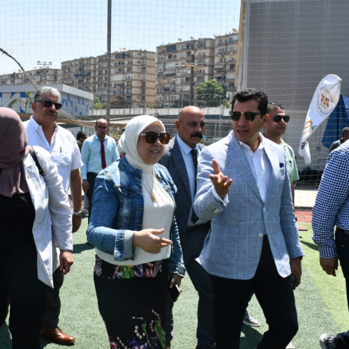 وزير الشباب يشهد فعاليات مهرجان خطوة نحو حياة أفضل بنادي النادي شيراتون
