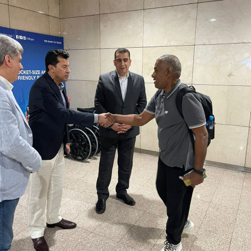 بالصور .. وزير الشباب والرياضة يستقبل أبطال منتخب الكرة الطائرة البارالمبي بعد التتويج ببطولة إفريقيا