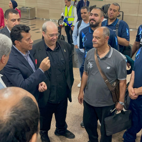 بالصور .. وزير الشباب والرياضة يستقبل أبطال منتخب الكرة الطائرة البارالمبي بعد التتويج ببطولة إفريقيا