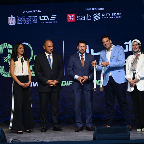 وزير الشباب والرياضة يشهد وقائع المؤتمر الصحفي للإعلان عن النسخة الرابعة من مشروع "30 يوم تحدي" وماراثون العلمين