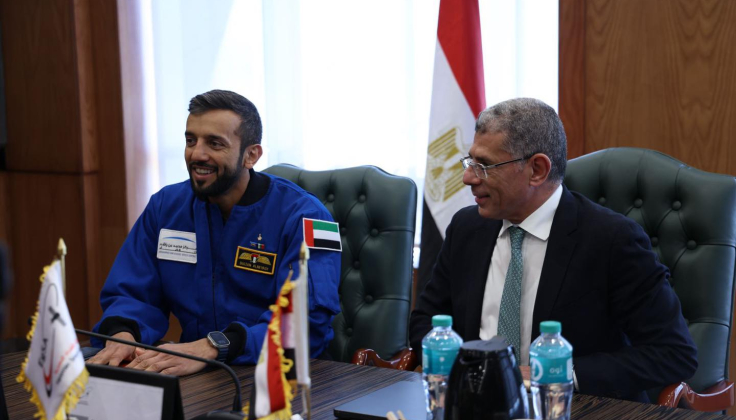 UAE Minister of State for Youth Affairs Visits the Egyptian Space Agency and Praises Scientific Cooperation Between the Two Countries