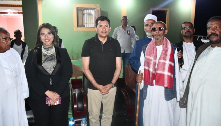 وزير الشباب والرياضة يلتقي عدد من شيوخ القبائل وأعضاء مجلسي النواب والشيوخ بشلاتين