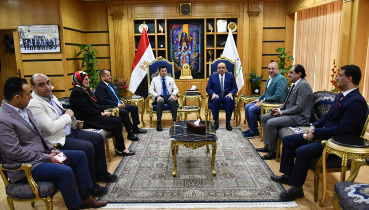 وزير الشباب والرياضة يزور جامعة المنصورة للمشاركة في مناقشة رسالة دكتوراه بكلية التجارة