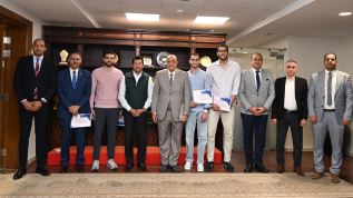 وزير الشباب والرياضة يُكرم أبطال منتخب لسلاح السيف بعد فوزه بذهبية بطولة العالم