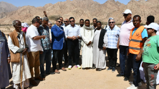 وزير الشباب والرياضة يزور المشاركين بمعسكر يلا كامب بمحمية جبل علبه