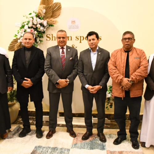 وزير الرياضة ومحافظ جنوب سيناء يفتتحان الخيمة البدوية بالمدينة الشبابية والرياضية بشرم الشيخ