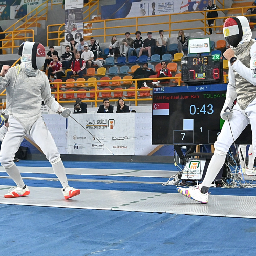وزير الرياضة يشهد ختام منافسات الفردي ببطولة كأس العالم لسلاح الشيش بنادي النادي بالعاصمة