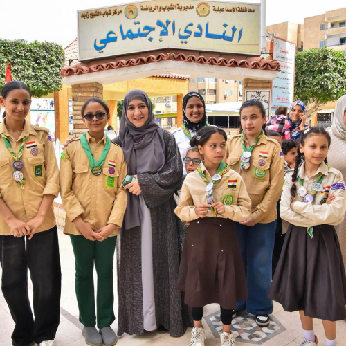 وفد مؤسسة زايد العليا لأصحاب الهمم يفتتح مركز التخاطب وتنمية المهارات بمركز التنمية الشبابية بالشيخ زايد بالاسماعيلية