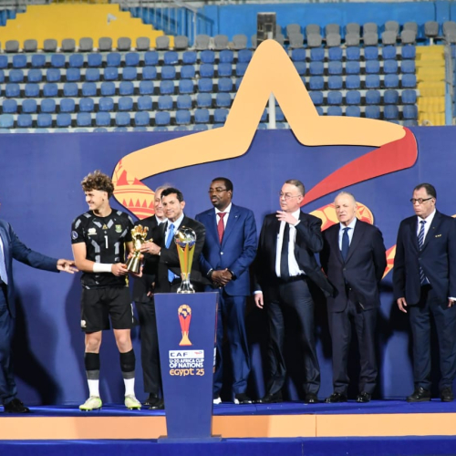 وزير الرياضة يشهد تتويج جنوب أفريقيا بكأس الأمم الإفريقية تحت ٢٠ سنة