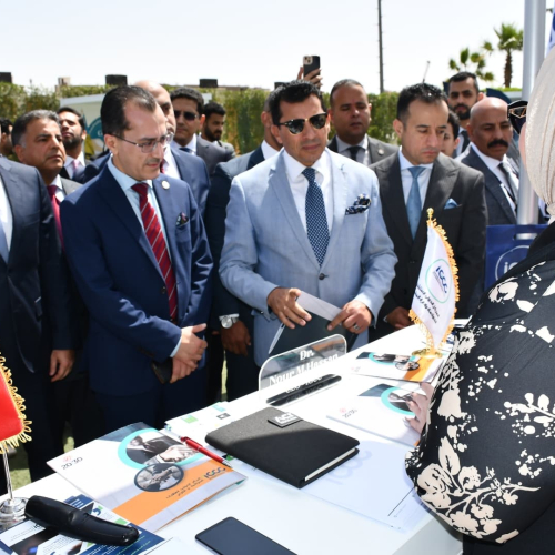 وزيرا الشباب والرياضة والبيئة يفتتحا المعرض العربي للاستدامة