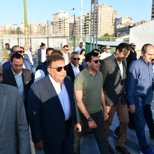 وزير الشباب والرياضة ومحافظ الدقهلية يفتتحان الممشي الجديد والتراس الاجتماعي علي النيل بنادي الحوار