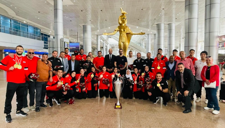 الشباب والرياضة تستقبل بعثة منتخب الجودو بعد التتويج ببطولة إفريقيا