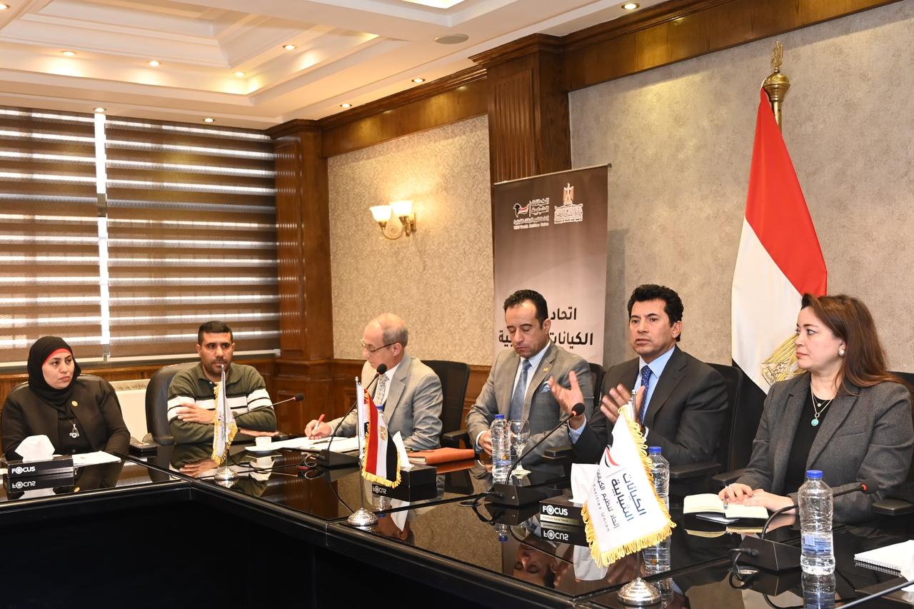 وزير الشباب والرياضة يشهد فعاليات البرنامج التدريبي لتأهيل منسقي الكيانات الشبابية بالمحافظات