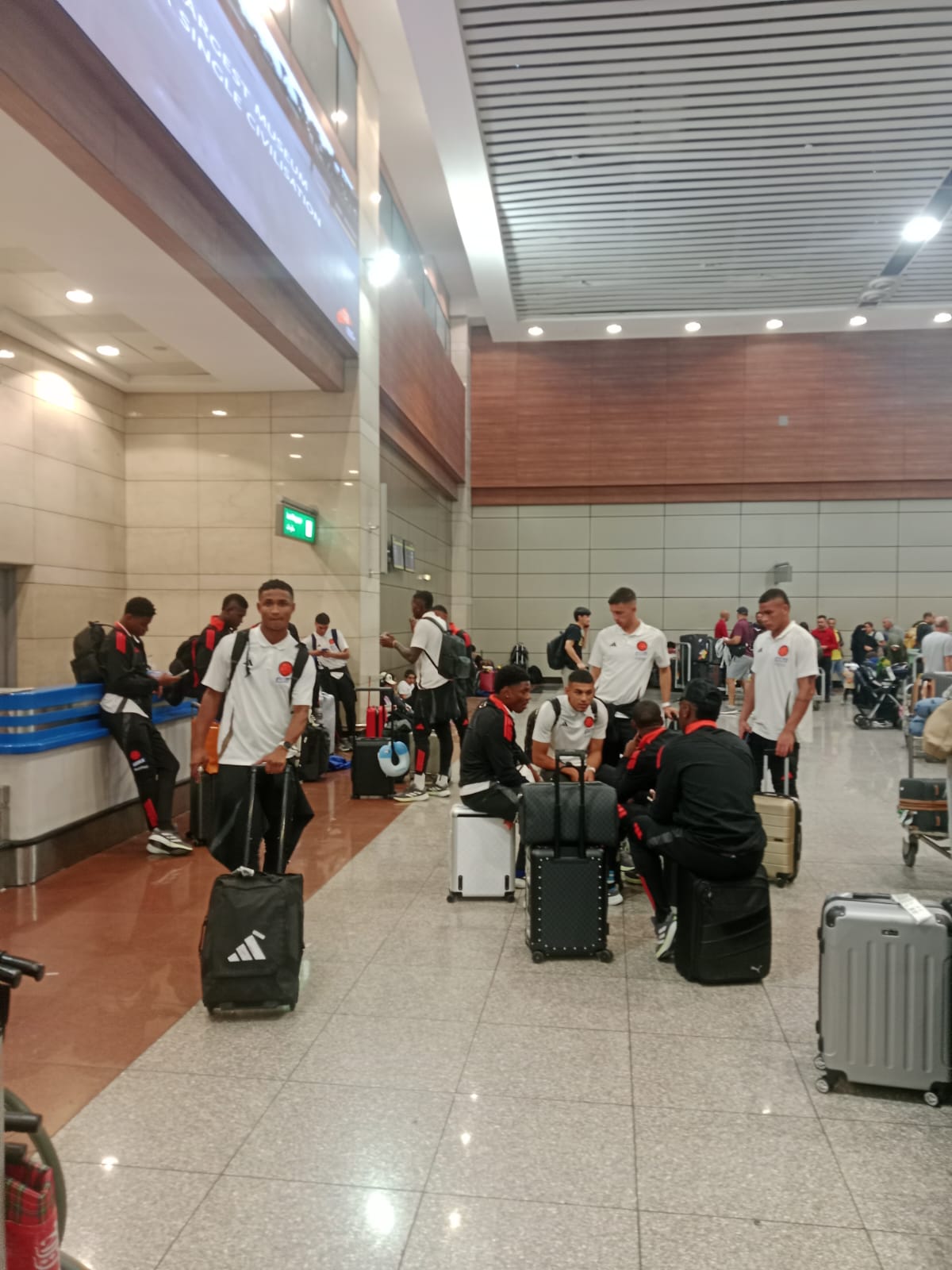 وصول منتخب كولومبيا اول المنتخبات المشاركة في بطولة خوفو الدولية